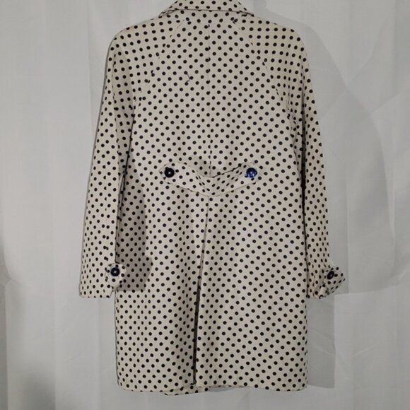 Classic style Tommy Hilfiger retro inspired polka dot trench coat size small - Picture 7 of 12
